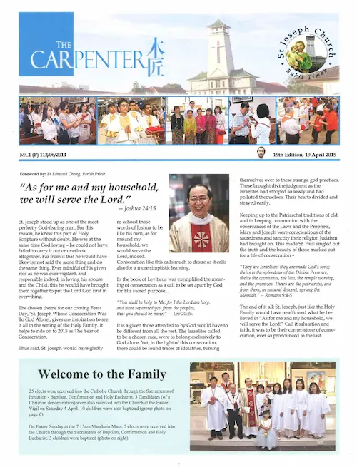 The Carpenter Newsletter 19th Edition, Apr 2015