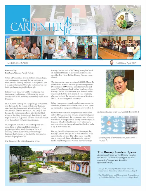 The Carpenter Newsletter 21st Edition, Apr 2017