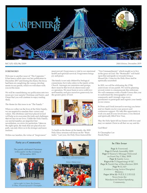 The Carpenter Newsletter 24th Edition, Dec 2019